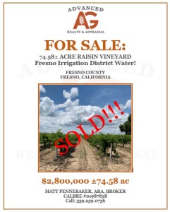 Sold 74.58 ac